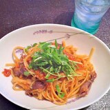 ぷっくりかわいい♪ホタルイカのトマトソースパスタ